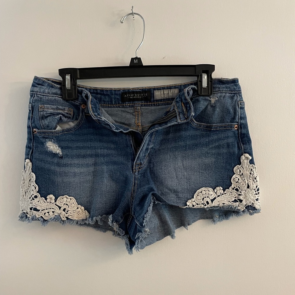 Blue Jean high waisted shorts